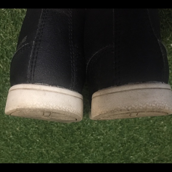 12.5 Boy velcro hightop runner sneaker black/white - Picture 6 of 9